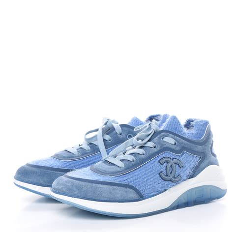 light blue chanel sneakers|Chanel cc sneakers.